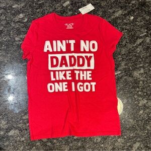 Children’s Place  Red Graphic Tee with Bold White Text